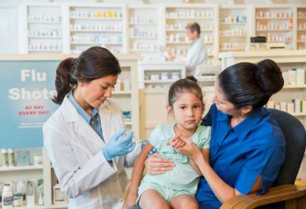 doctor giving patient needle