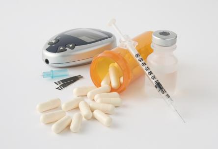 diabetes medications and blood glucose meter