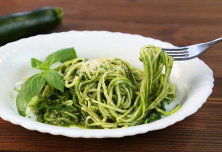 zoodles with pesto