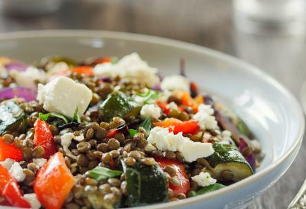Lentil Bowl with Roasted Vegetables