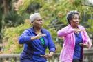 Older women doing exercise